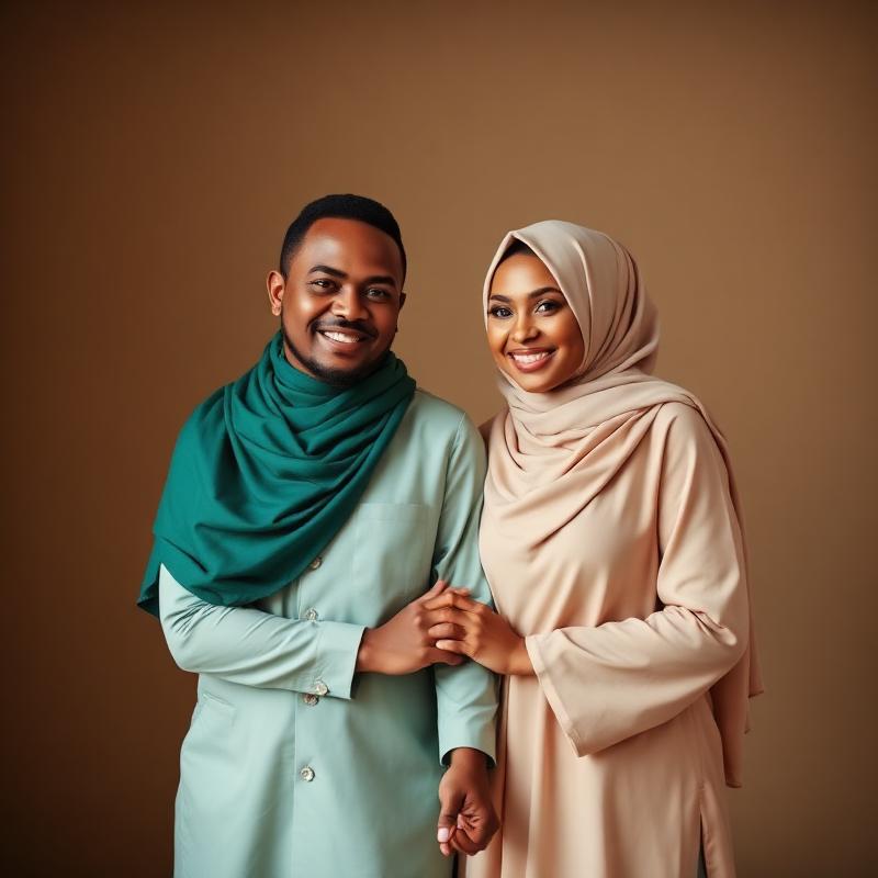 Hodan & Abdi, a happily married couple